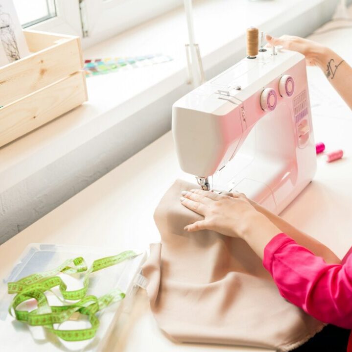 Creative Female Tailor in Atelier